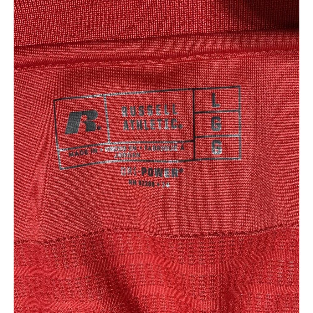 2017 Little League World Series Red Polo Shirt Size Large Russell Athletic - Picture 4 of 9